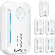 EcoMyLife Ultrasonic Pest Repeller, Electronic Pest Repellent, Indoor Plug in Pest Control, Spider Deterrent, Get rid of Mice, Anti Ant Fly Mosquito Mouse Rats Roach Rodents Insects Bed Bugs (6 Pack)