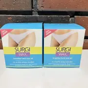 2 Surgi-Wax Brazilian Hard Wax Kits 4oz New *No strips needed