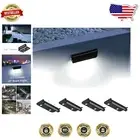 Adjustable 12V Outdoor Step Lights - 4-Pack 5000K Brightness for Retaining Walls