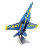 Metal Earth Iconx - Blue Angels F/A-18 Super Hornet US NAVY Plane 1:97 Scale