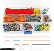DIANN 840pcs Breadboard Jumper Wire Kit 14 Values Jumper Wires Kit 2-125mm Solderless Flexible Breadboard Connecting Line Cables