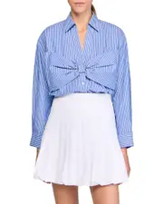 Sandro Oversized Bow Shirt