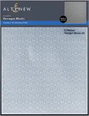 Altenew Hexagon Blocks 3D Embossing Folder