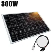 300W 12V Mono Solar Panel Kit With Anderson plug For Roof Home Battery Charging