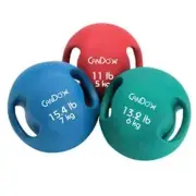 Fabrication Enterprises 10-3280 6.6 lbs Cando Two-Handle Medicine Ball Tan