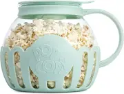 Micro-Pop Microwave Popcorn Popper, 3-Quart, BPA-Free, Aqua, Dishwasher Safe