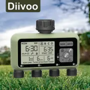 Sprinkler Timer 4 Zone Garden Watering Irrigation Water Timer Automatic
