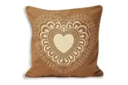 Riva Home Scandi Valentine Cushion Cover (Caramel) (45x45cm)