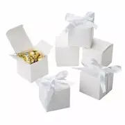 40x White Wedding Favour Boxes Party Christening Baptism Baby Shower Gift Boxes