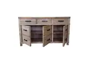 MF Recycled Elm Timber 3 Drawer 3 Door Buffet