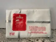 Vintage Harmony House Percale Red Label Standard Pillowcases Set White Sears