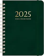 2025 Day Planner | Portable Schedule Notebook | 2025 Year Weekly and Monthly Planner Journal, Multifunctional Students Planner Book
