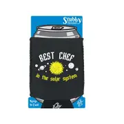 Best Chef Solar System - Funny Novelty Stubby Holder With Base