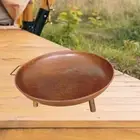 Outdoor Fire Bowl Sturdy Stand Camping Fire Pit for Terrace Picnic Hiking