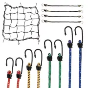 6pcs Bungee Cord with Hooks Rubber Bungee Cords for Outdoor