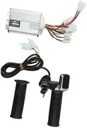 Vuzmode Electric Motor Speed Controller Set, Brushed Controller Throttle Grip, for Different Motor Specifications,Electric Bike Bicycle Scooter Accessories(48V500W) E-Scooter Brushless Controller