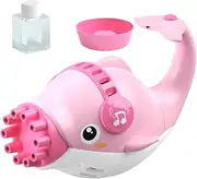 HONMEET Dolphin Bubble Blower Machine Electric Boys and Girls Lightweight No Battery Fun for Ages