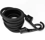72 Inch Black Bungee Cords with Hooks Heavy Duty, 1 Pcs
