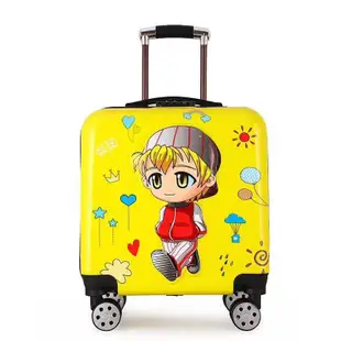 兒童拉桿箱行李箱1618寸定制可愛卡通四輪拖箱男女寶寶學生旅行箱