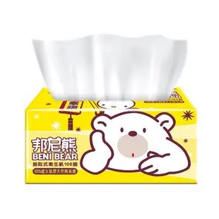 【BeniBear邦尼熊】買一送一 抽取式衛生紙100抽10包6袋/箱