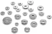 [HOMEXO] Stainless Steel Spacer Column 4 5 6 8 10mm Flat Round Bead Loose Spacer Column for DIY Jewelry Making Necklace Accessories 50pcs/lot (Size : 8x2mm)