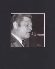8X10" Matted Print Jazz Musician Picture: Zoot Sims, Jazz Saxophone