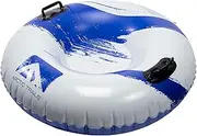 Franklin Sports Snow Tube Sleds - Arctic Trails Inflatable 1 + 2 Person Inner Tubes for Sledding - Single + Double Seat Sled for Kids + Adults