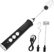 HEALEEP Rechargeable Handheld Milk Frother Mixer Whisk for Coffee Creamy Foam Maker Compact Design for Easy Use for Lattes and Cappuccinos