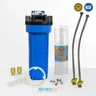 High Flow Under Sink Inline Water Filter System includes Omnipure OMB934 10 Mic
