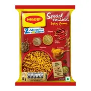 MAGGI 2-Minute Vegetarian Special Masala Instant Noodles, 70g, Pack of 10