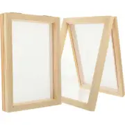 2 Pcs Deckle Paper Frame Making Kit Handmade Mother Student