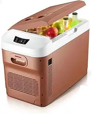 12/24V Mini Car Refrigerator 20 Liter Capacity, Portable Electric Cooler Warmer 220V Small Fridge for Christmas's Day Gift, Skincare, Beverage, Food, Home, Office and Car,A