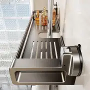 Bathroom Shower Shelf Suction Cup Soap Dish Holder Shower Storage Rack