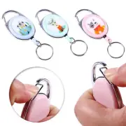 Key Ring Exquisite Patterns Multifunctional Uses Extendable Badge Reel Anti-lost