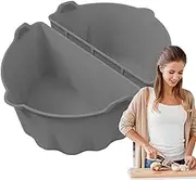 Slow Cooker Liners, Silicone crockpots Divider, Non-stick Slow Cooker Insert, Sturdy And Reusable, Versatile Kitchen Tool, 21.7x14x11cm/8.54x5.51x4.33 Inches For Potato Shrimp Fish