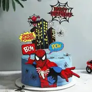 2024 Cartoon Spider Theme Cake Decorations for Kids Cake Toppers Birthday Party Baby Shower Supplies Gifts 24pcs cake topper19