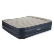 Intex Dura Beam Deluxe Raised Pillow Inflatable Blow Up Portable Firm Air Mat...