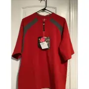DEMARINI Red GAME DAY BP PULLOVER SHIRT MEN’S Medium