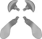 4 Pcs Back Paddles for PS5 Edge Controller, Replacement Rear Paddles for PS5 Edge Controller Rear Grip Parts,Interchangeable Metal Rear Button for PS5 Edge Controller(Silver)