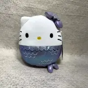 Hello Kitty Purple Shimmering Mermaid Original Squishmallows 7 Inches NEW