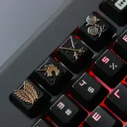 Anime Attack on Titan Metal R4 Keycap 4Pcs/Set MX Switch for Mechanical Keyboard