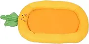 BAZEITFLOW Pet Mat Dog Bed Small Animal Plush Bed Mat Pet Sleep Cushion Dog Sleeping Pad Orange Cloth