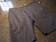 NWT - Mens VOLCOM Navy Blue Flat Front Shorts (Size 31)