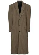 Balenciaga Oversized Houndstooth Wool-blend Coat - Beige - 2 (UK38 / M) 2 (UK38 / M)