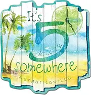 Rico Industries Margaritaville St. Somewhere Shape Cut Pennant - Home and Living Room Décor - Soft Felt EZ to Hang