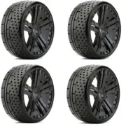 Powerhobby 1/8 GT Atomic Belted Mounted Tires 17mm Soft (4) : Kyosho Inferno