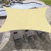 Rectangle Sun Shade Sails for Patios 12 x 16 ft Sun UV Blocking Outdoor