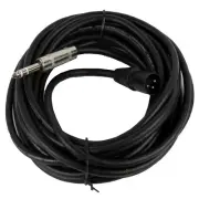 25FT XLR 3-Pin Male DJ Cable To 6.35mm 1/4" Stereo Plug Shielded Mic Cable Cord
