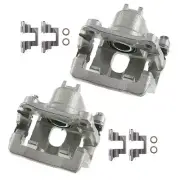 2x Rear Left & Right Brake Calipers w/ Bracket for Acura MDX Honda Pilot V6 3.5L (for: Honda)
