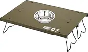 Camp Table - Aluminum Alloy Picnic Table | Portable Folding Table | Wear Resistant Compact Camp Table with Wider Leg Base | Outdoor Dining Table | Folding Table for Laptop Drinks Food Lamp Supporting